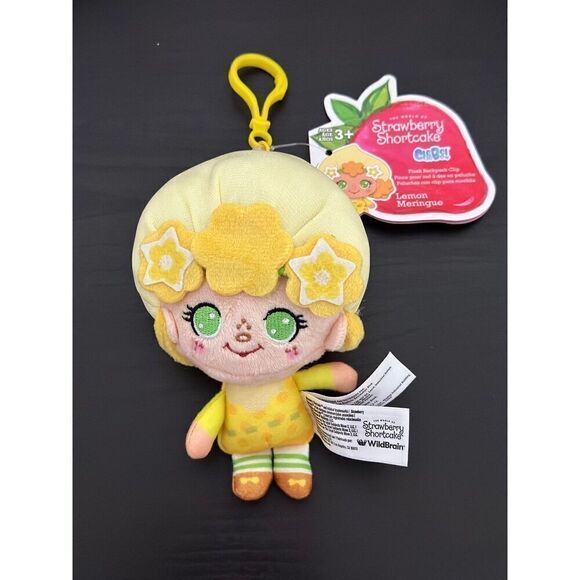 Strawberry Shortcake Lemon Meringue Scented 4" Plush Clip Keychain - Picture 1 of 6